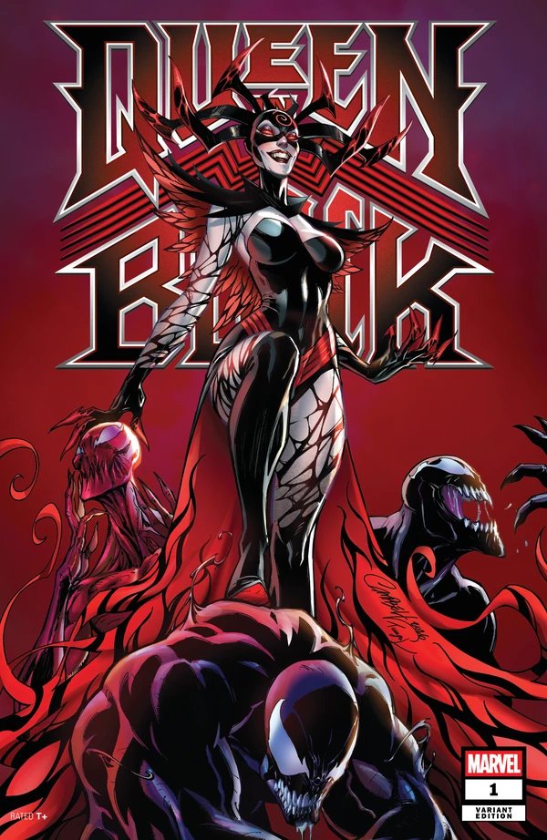 Queen In Black: J. Scott Campbell Variant #1 - Cover 4